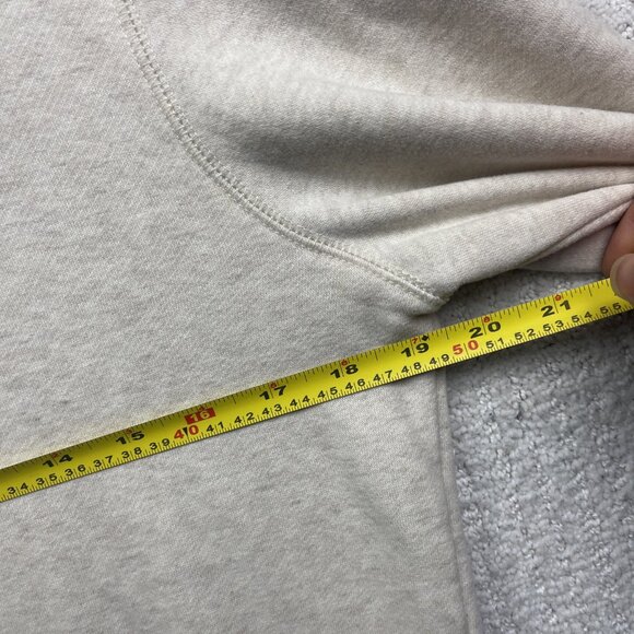 Y2K ROXY Full zip Hoodie Fleece Off-White / Green Skater Surf Beach Women Sz M - Picture 11 of 16